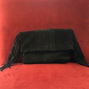 Forever 21 suede inspired clutch hand bag.